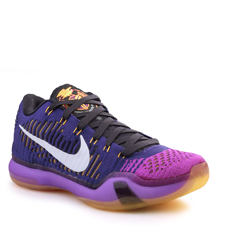 мужские фиолетовые баскетбольные кроссовки Nike Kobe X Elite Low 747212-515 - цена, описание, фото 1